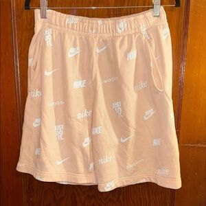 Nike Light Peach Logo Shorts